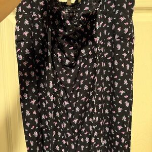 Floral Black Dress Aeropostale